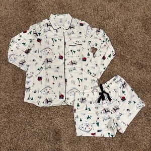 Women’s Gap Body Pajama Set~Winter Theme~Size Small~New
